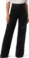 Joe's The Mia Coated High Waist Wide Leg Jeans