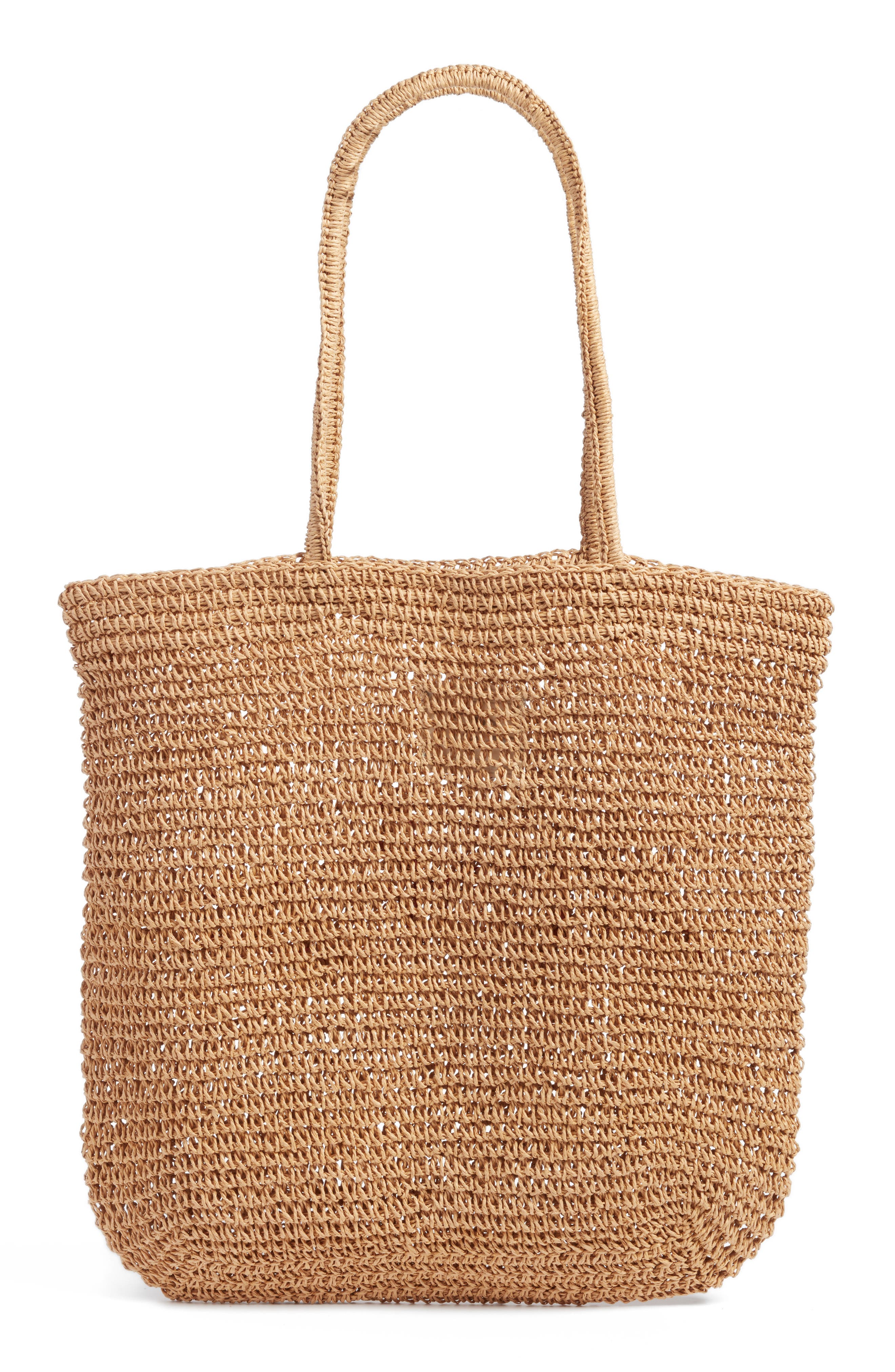 O'Neill Aloha Woven Raffia Tote, Alternate, color, 