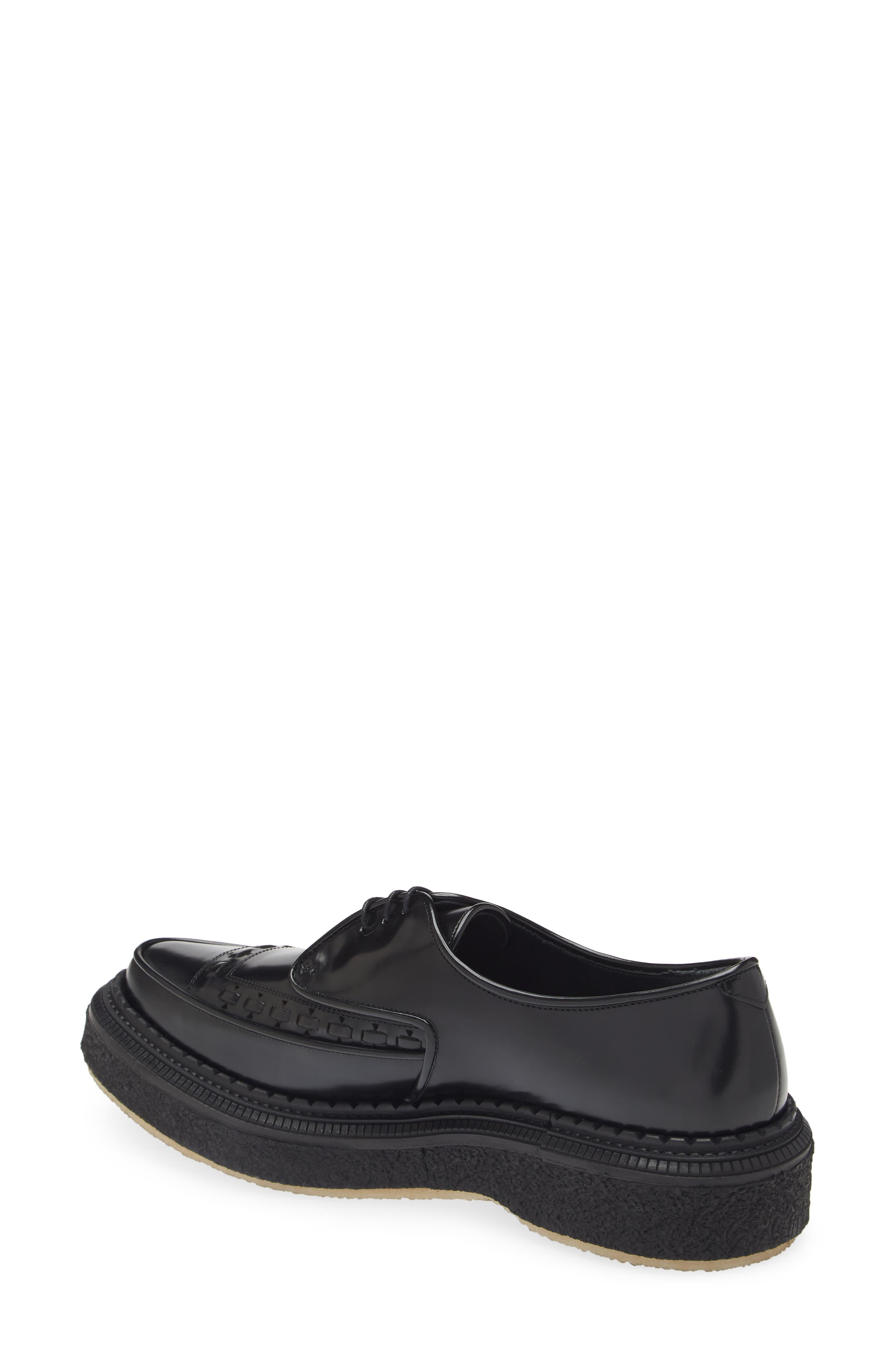 Creeper Sole Derby, Alternate, color, BLACK