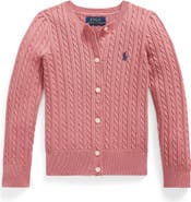 Polo Ralph Lauren Kids' Cable Stitch Cotton Cardigan