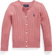 Polo Ralph Lauren Kids' Cable Stitch Cotton Cardigan
