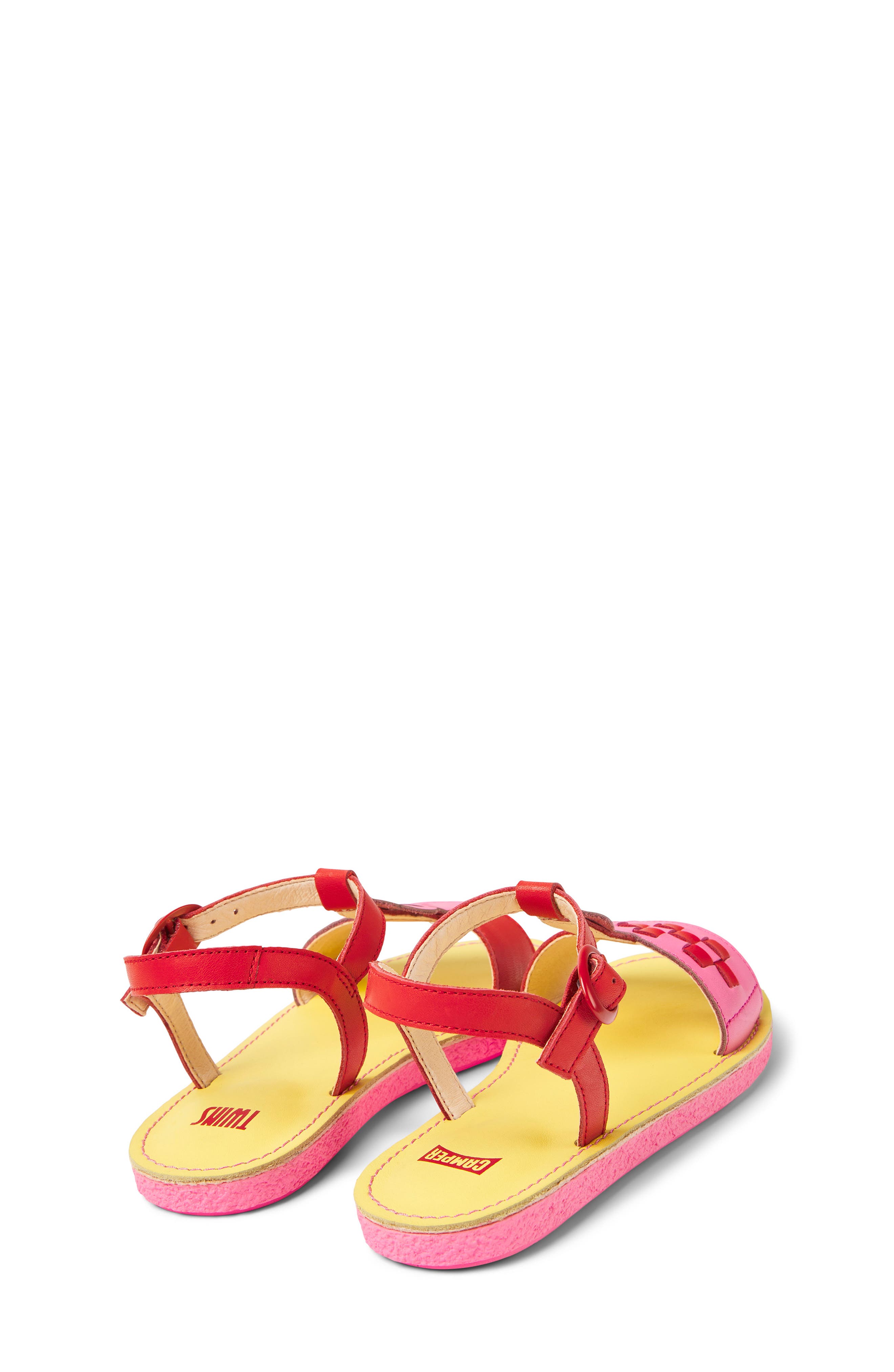 Camper Kids' Twins Mismatched Sandals, Alternate, color, Yellow
