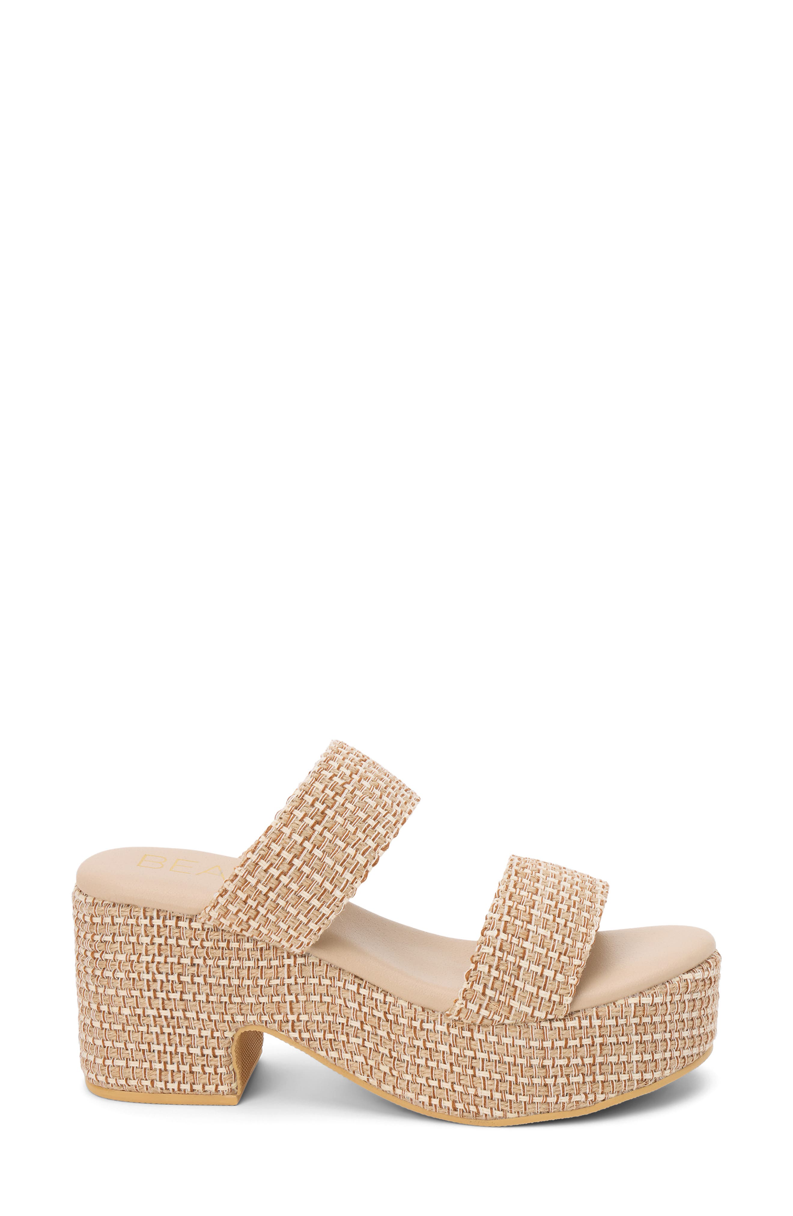Ocean Ave Espadrille Platform Slide Sandal, Alternate, color, TAN MULTI JUTE