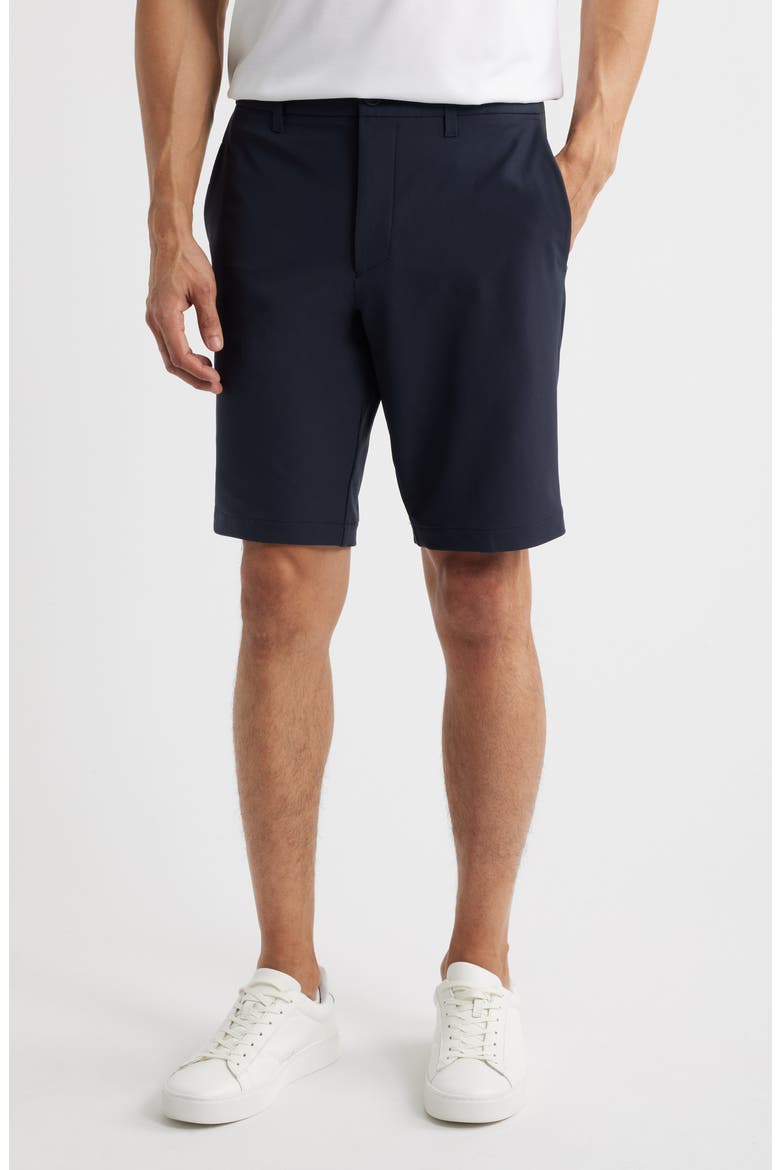 Commuter Slim Fit Performance Shorts, Main, color, DARK BLUE