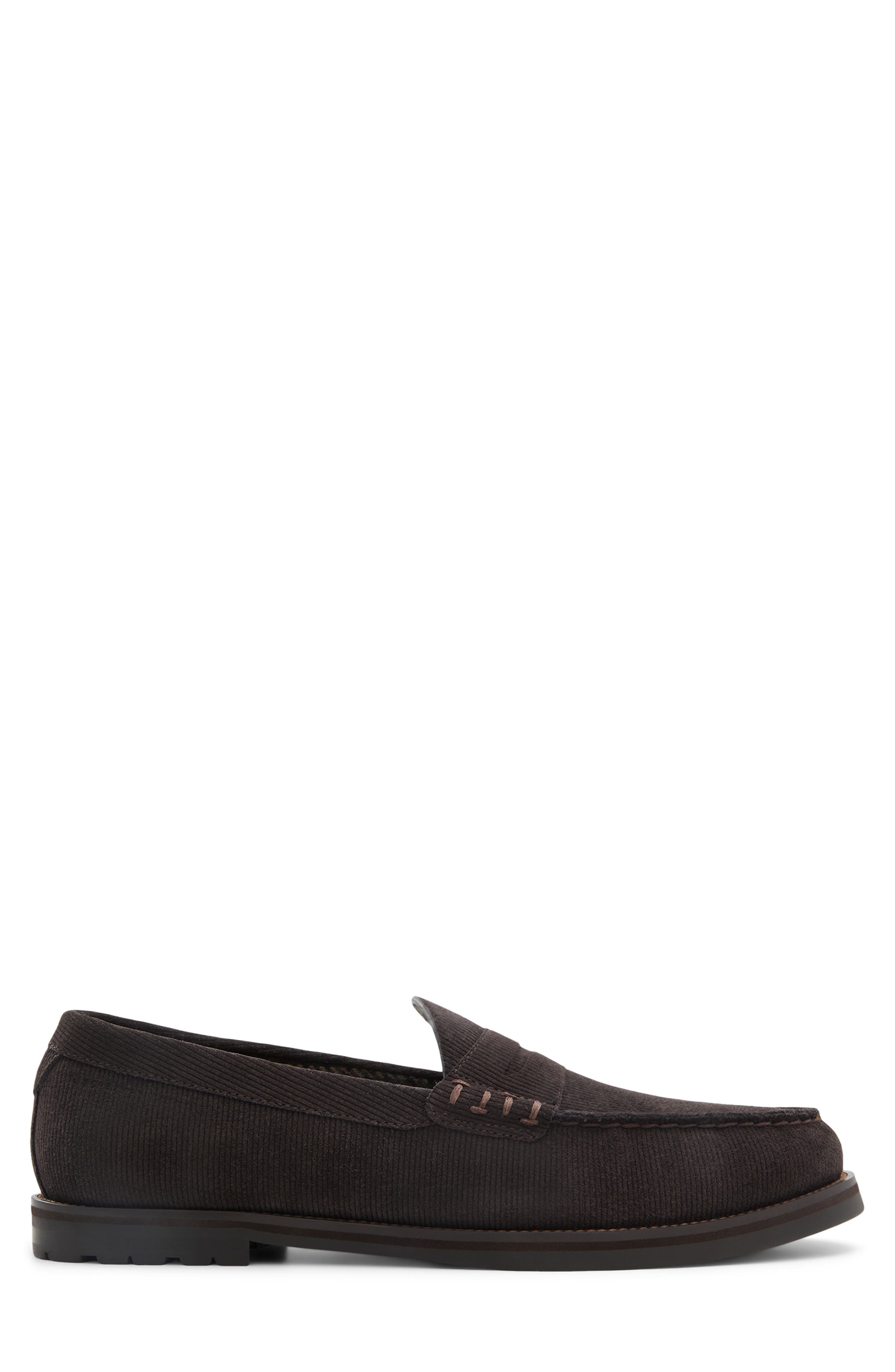 Ted Baker London Parkhill Penny Loafer, Alternate, color, Suede Dark Brown