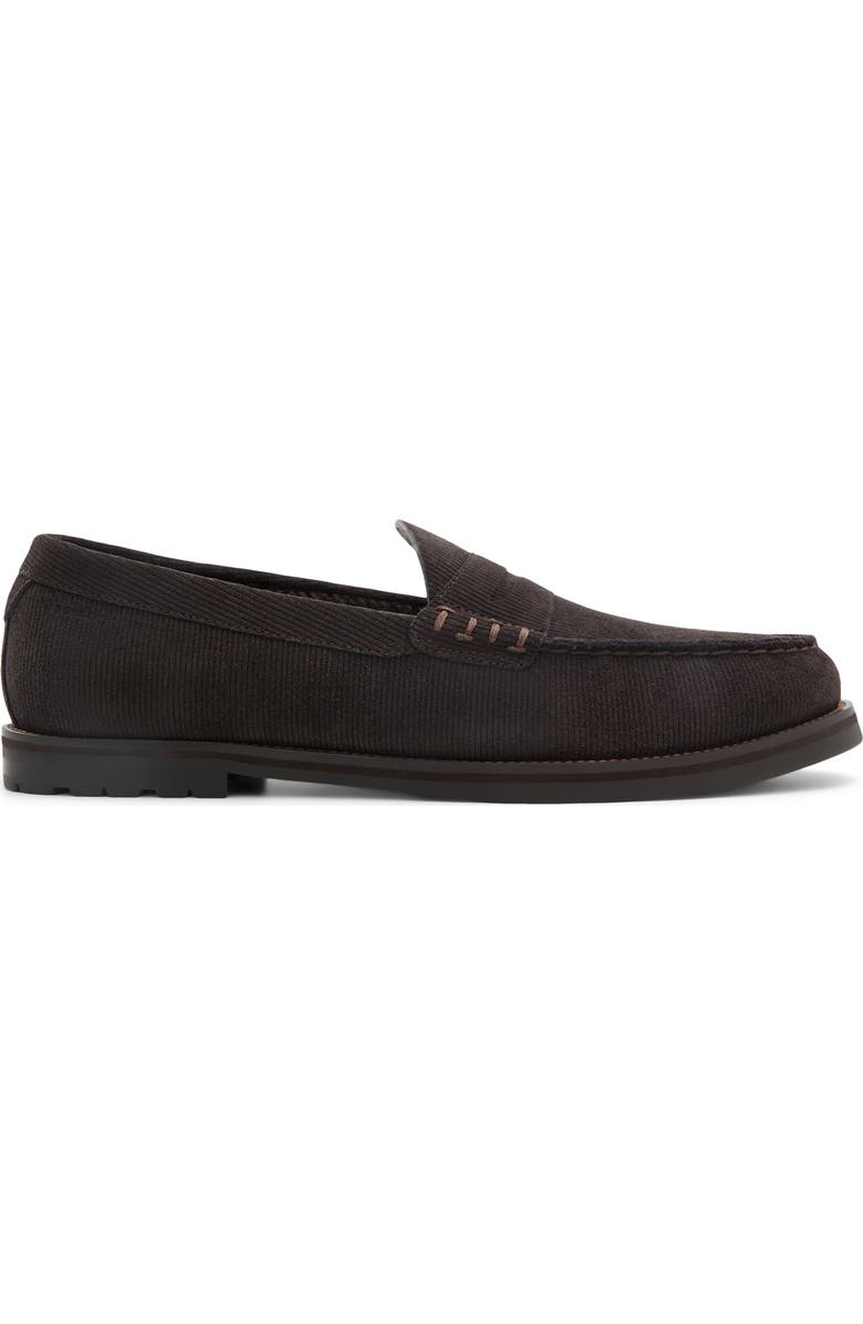 Ted Baker London Parkhill Penny Loafer, Alternate, color, Suede Dark Brown