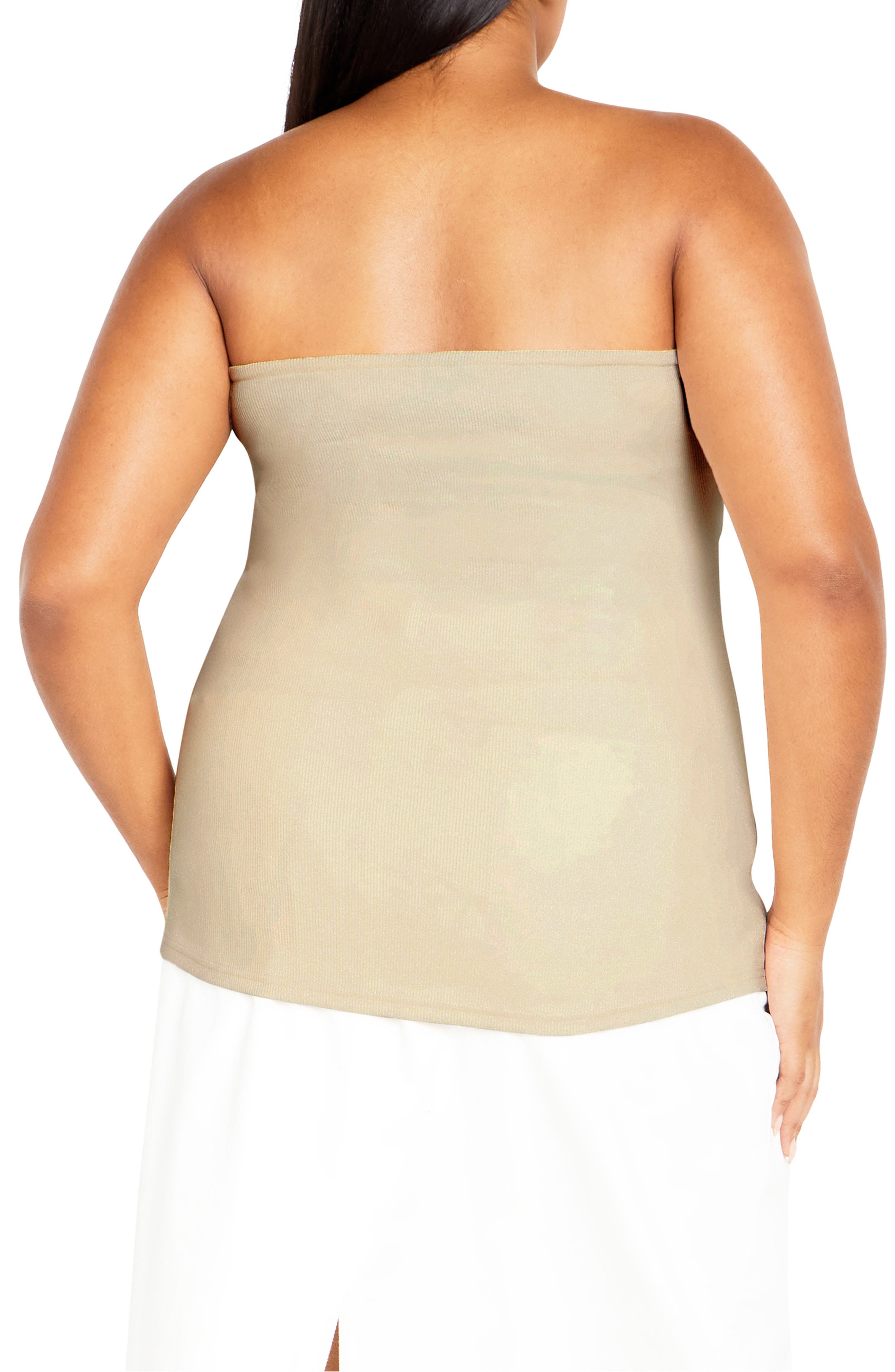Asher Strapless Rib Top - image 2