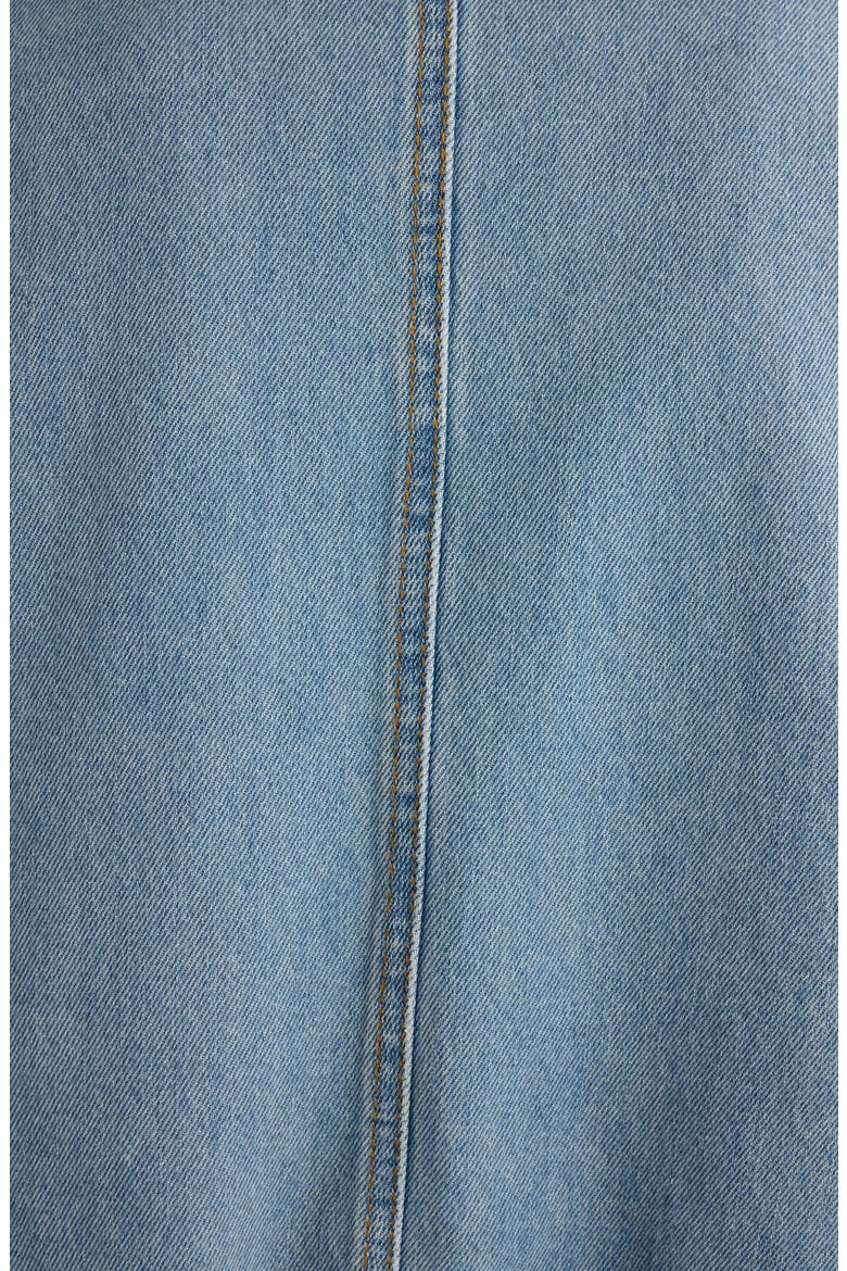 Vesto Bubble Hem Denim Jacket, Alternate, color, DENIM