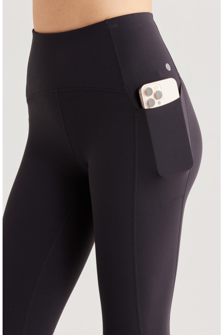 Studio Luxe High Waist Pocket 7/8 Leggings, Alternate, color, BLACK