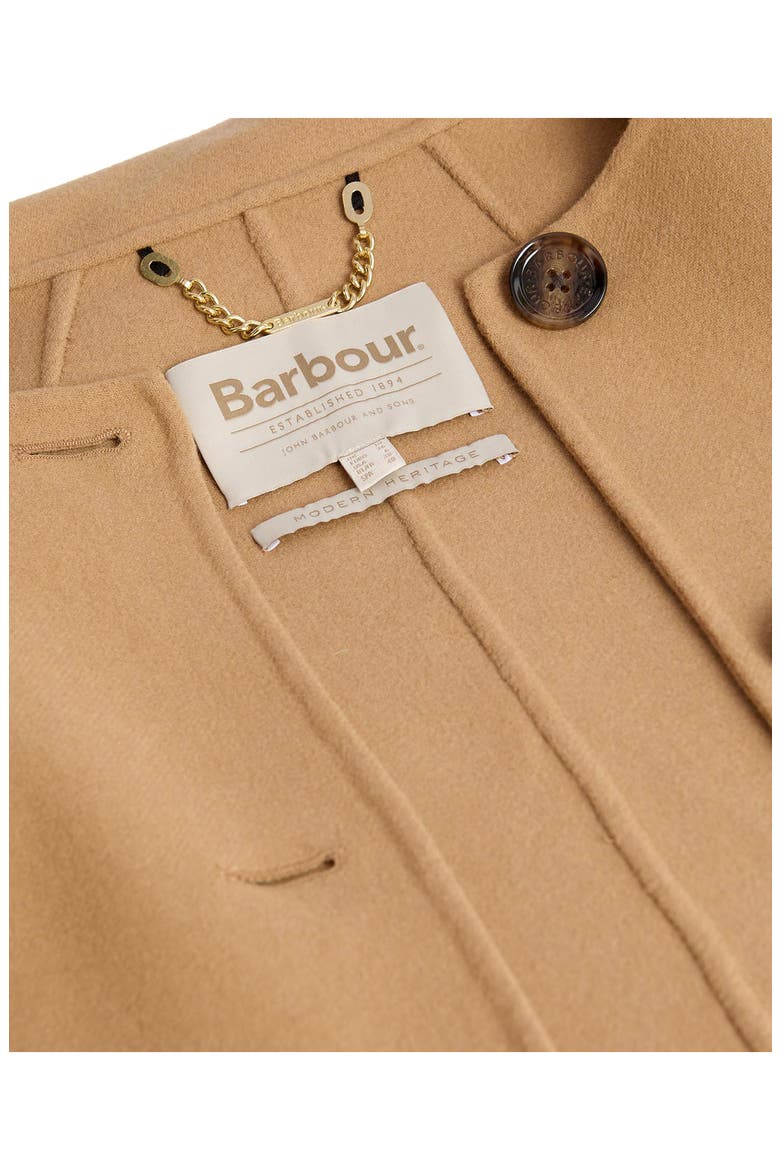 Clementine Scarf Detail Wool Blend Coat, Alternate, color, CAMEL