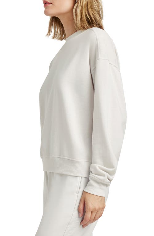 Splendid Tia Supersoft Sweatshirt In Ice