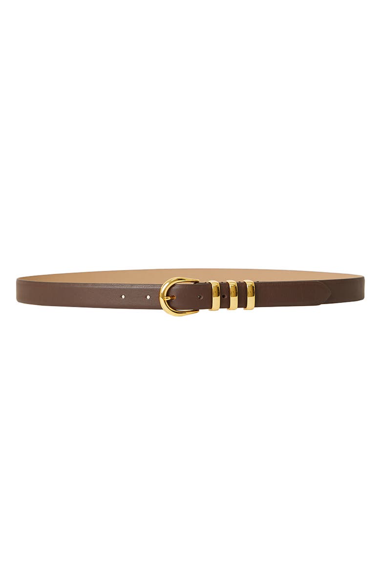 B-Low the Belt Kad Leather Belt, Main, color, Chocolate Gold