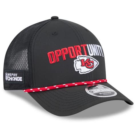 Men's New Era Black Kansas City Chiefs 2025 Inspire Change 9FORTY M-Crown Adjustable Hat