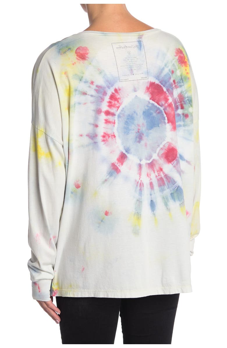The Laundry Room Lovely Tie Dye Print Sleep Shirt, Alternate, color, 