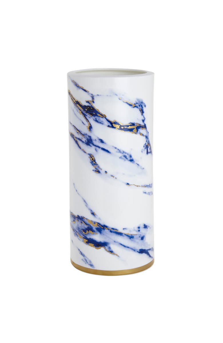 Prouna Marble Azure 14 Inch Tall Vase, Main, color, White