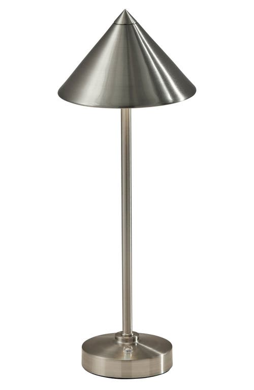 ADESSO LIGHTING Ritchie LED Cordless Lamp in Brushed Steel 