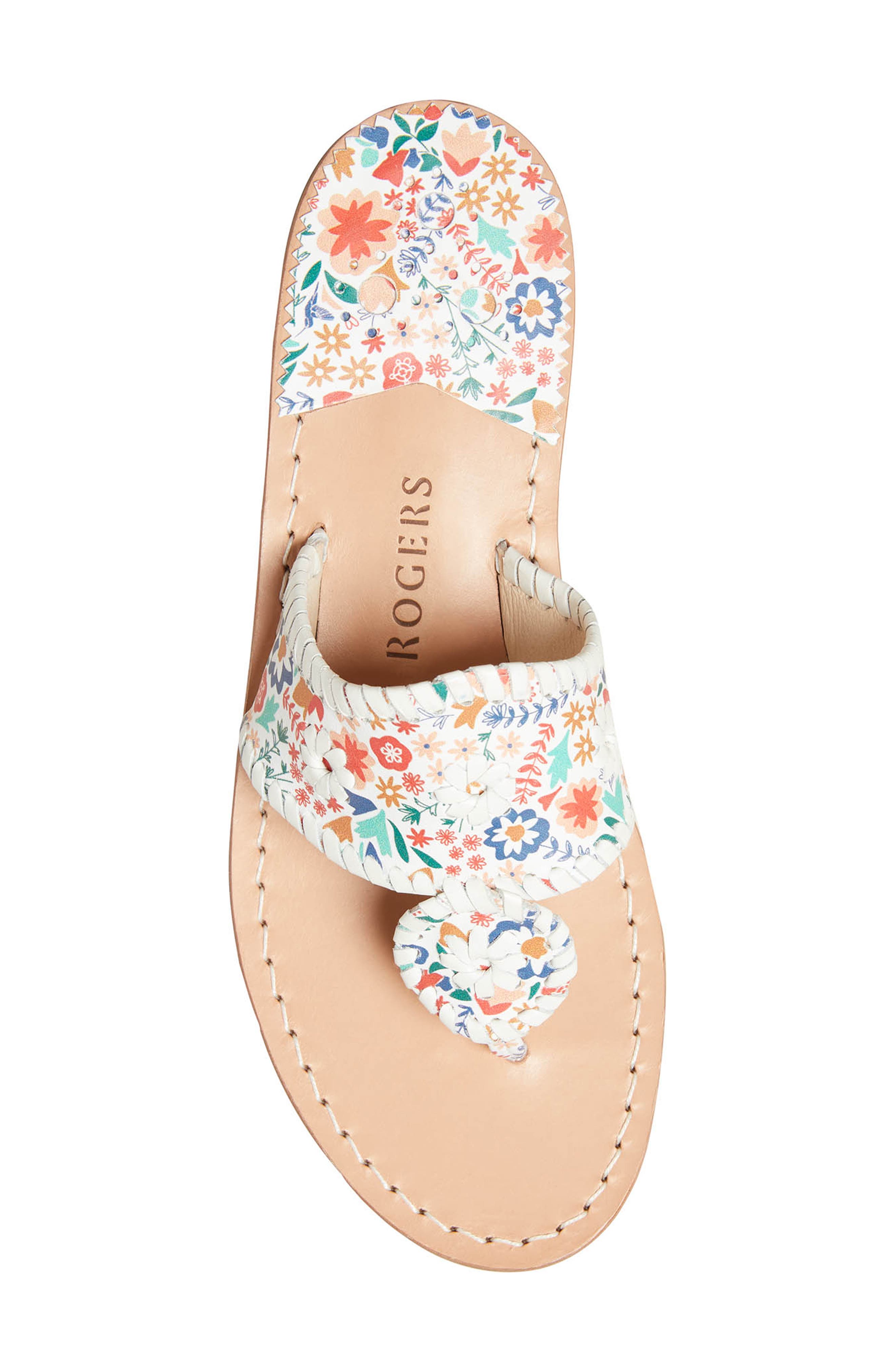 Jack Rogers Floral Flip Flop, Alternate, color, 