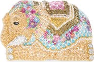 JUDITH LEIBER COUTURE Elephant Crystal Embellished Clutch