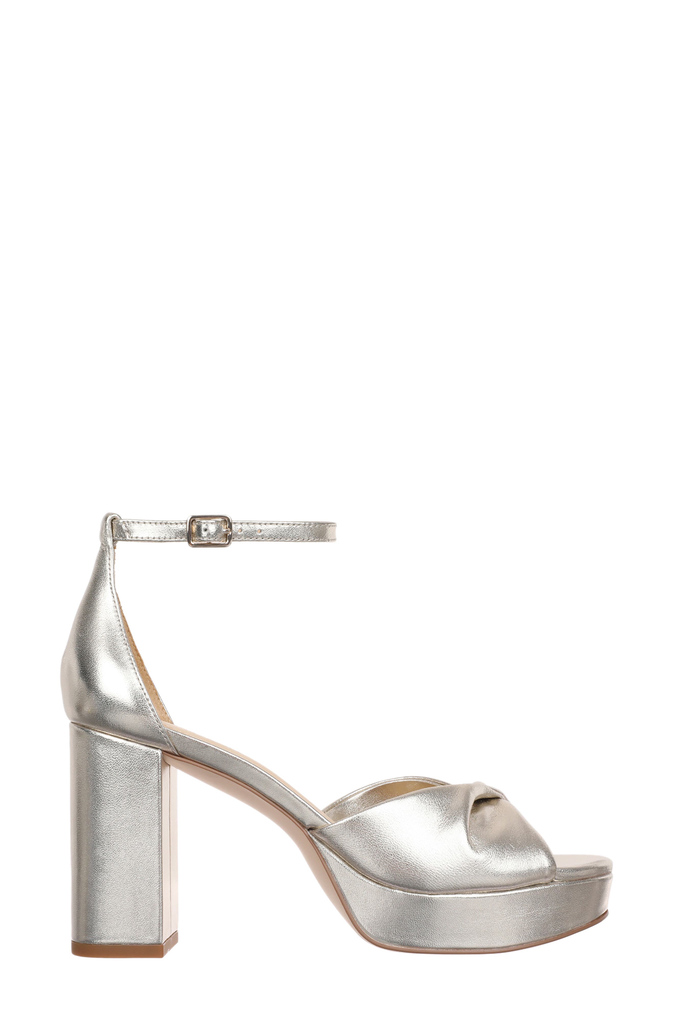 Rava Ankle Strap Platform Sandal, Alternate, color, GOLD LIGHT METALLIC