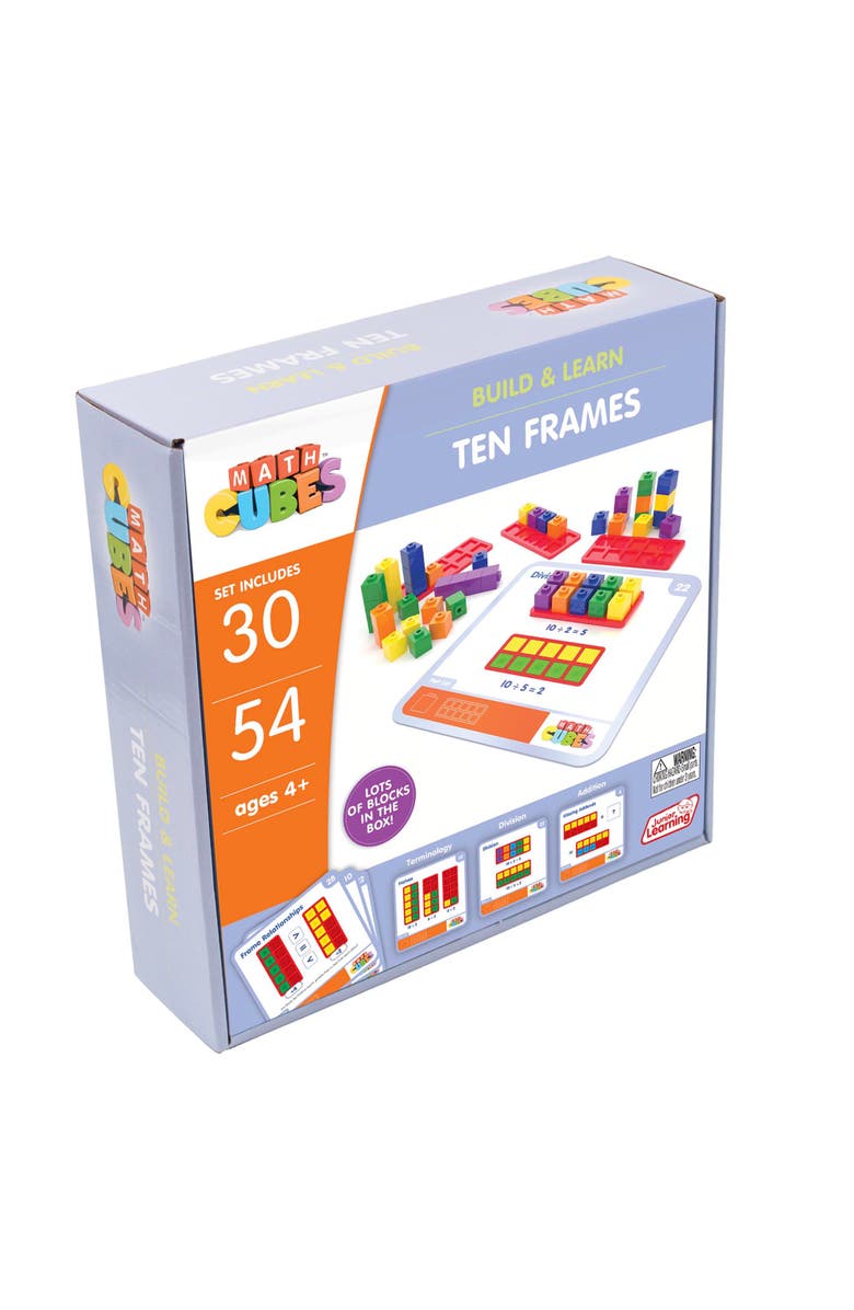 Junior Learning Mathcubes Ten Frames 30 Activity Set, Alternate, color, Multicolored