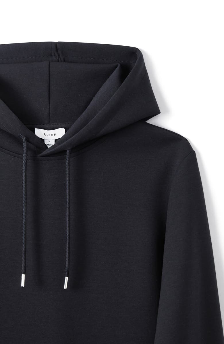 Reiss Fabien Double Knit Hoodie, Alternate, color, Navy Blue