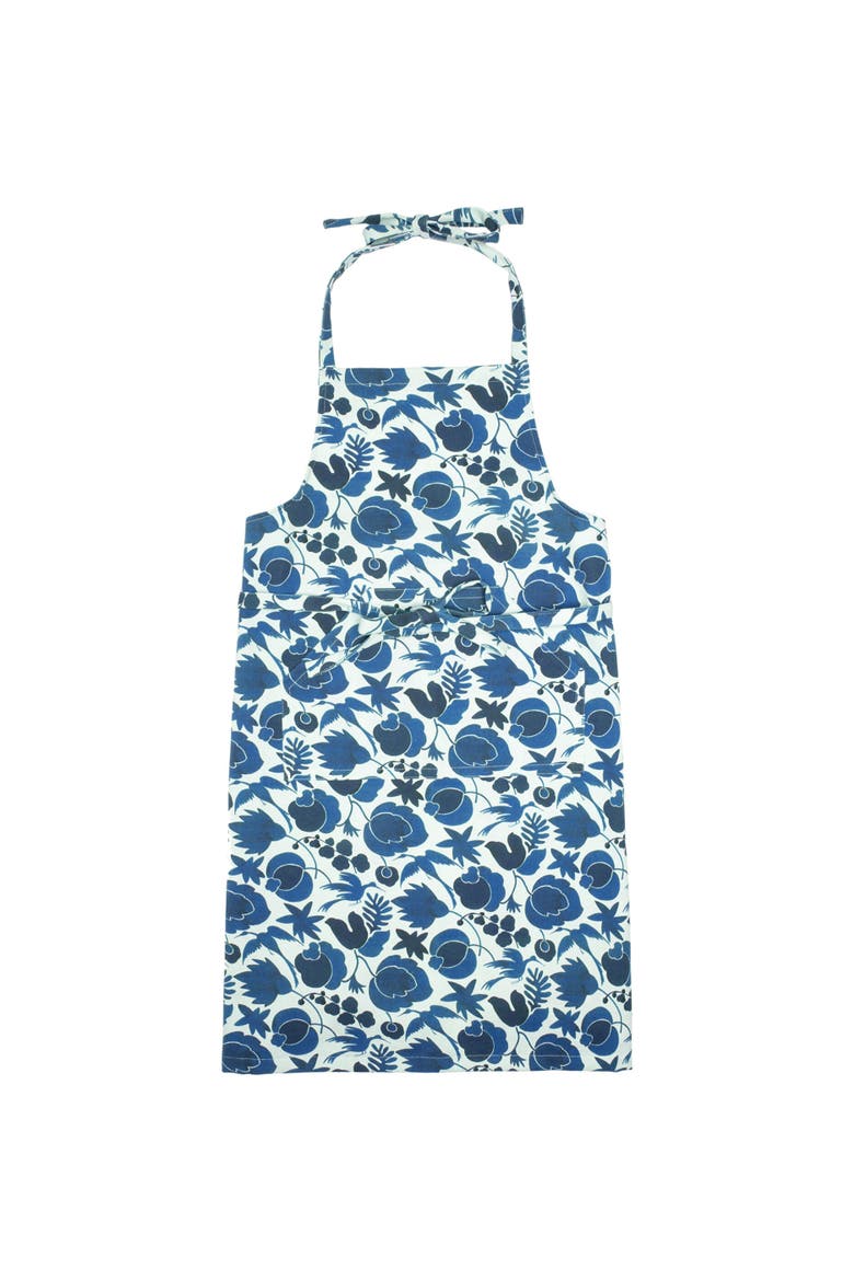 Apron With Pocket, Main, color, Wildbird Blue