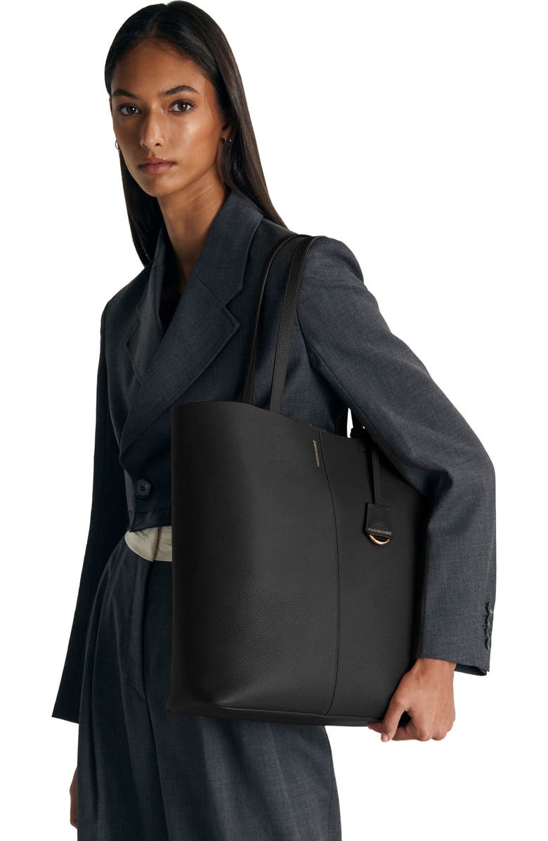 MAISON de SABRÉ Tall Leather Soft Tote, Alternate, color, Rouge Noir