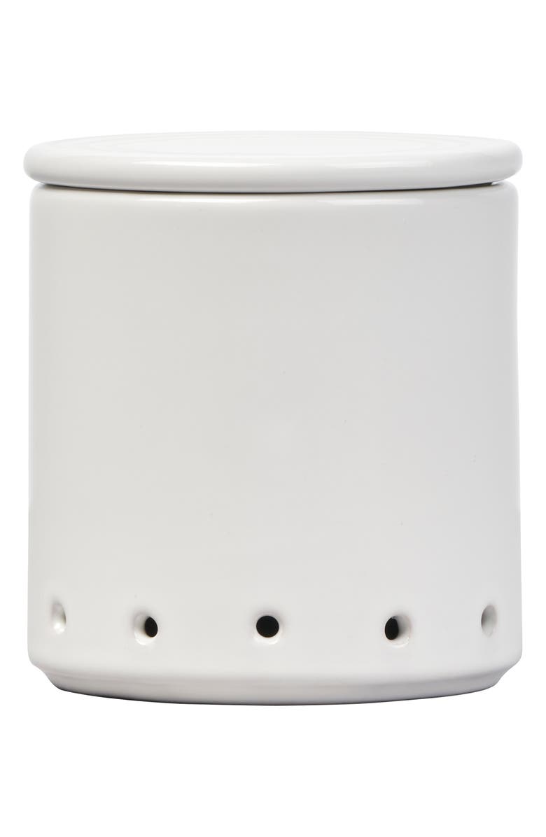 Le Creuset Stoneware Garlic Keeper, Alternate, color, White