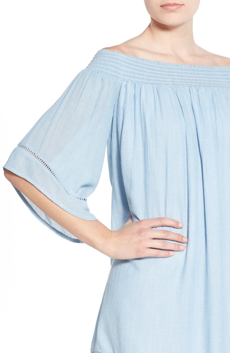 Love, Fire Off the Shoulder Dress, Alternate, color,