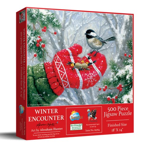 Winter Encounter 300 piece Jigsaw Puzzle for Adults
