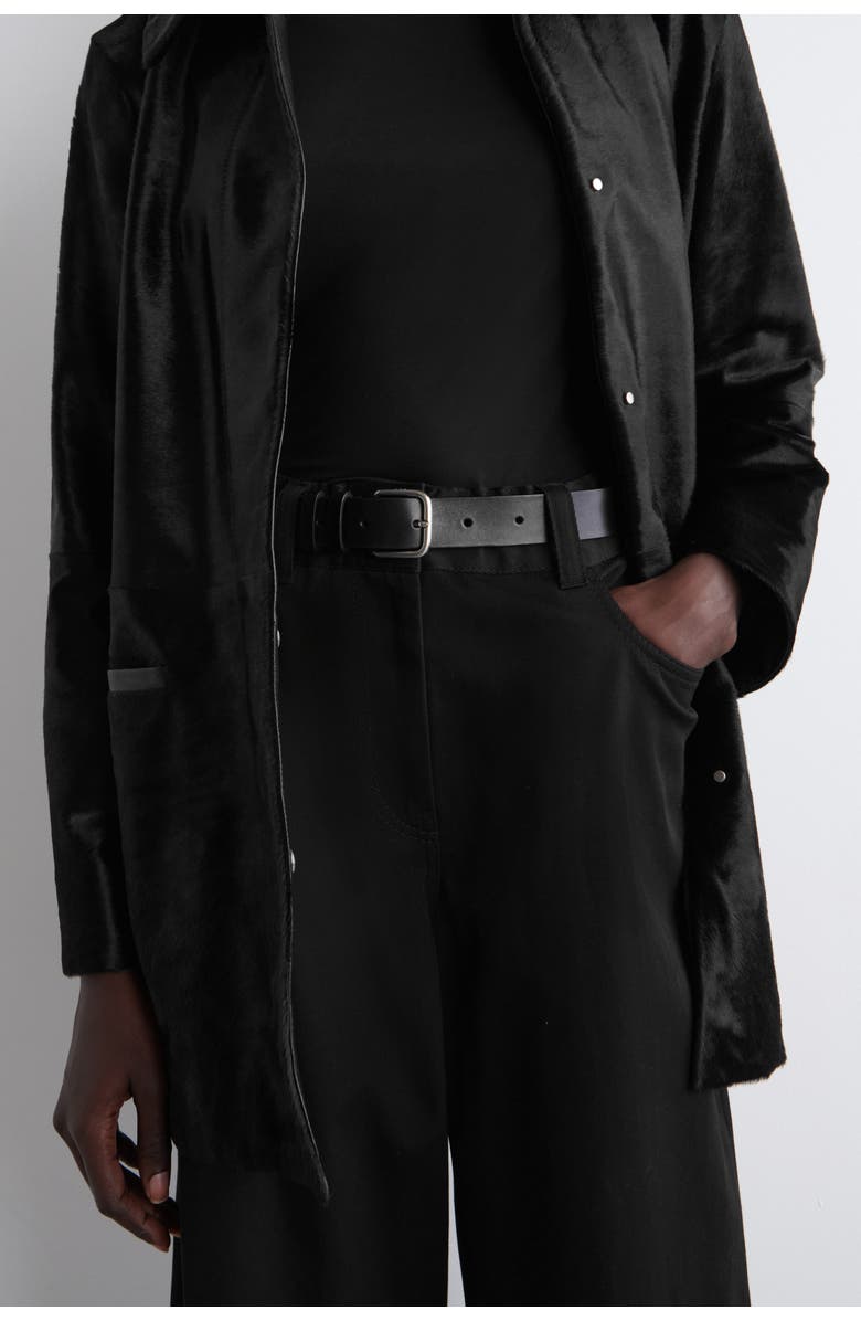 COS Wide-Leg Cotton Pants, Alternate, color, Black