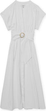 Reiss Sally Stretch Cotton Midi Dress