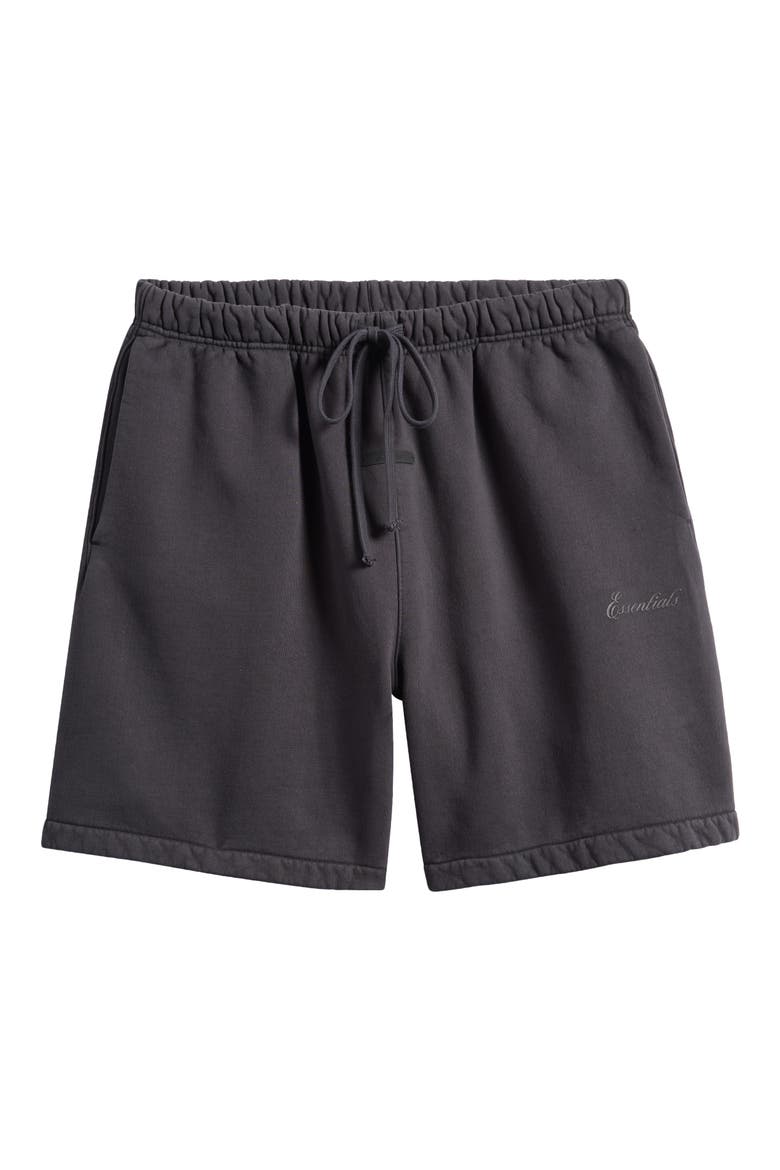 Classic Fit Signature Logo Sweat Shorts, Alternate, color, CONCRETE/DARK CONCRETE HEATHER