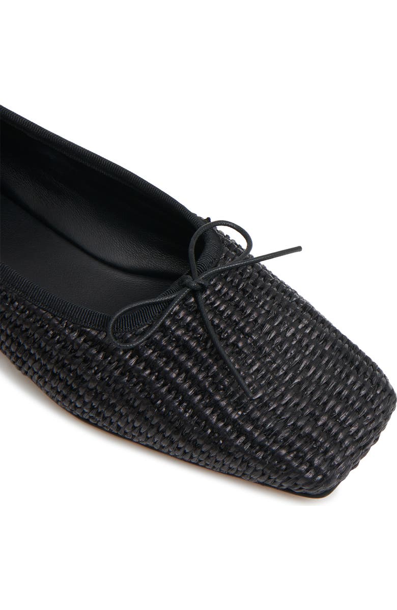 Mansur Gavriel Square Toe Ballet Flat, Alternate, color, Black