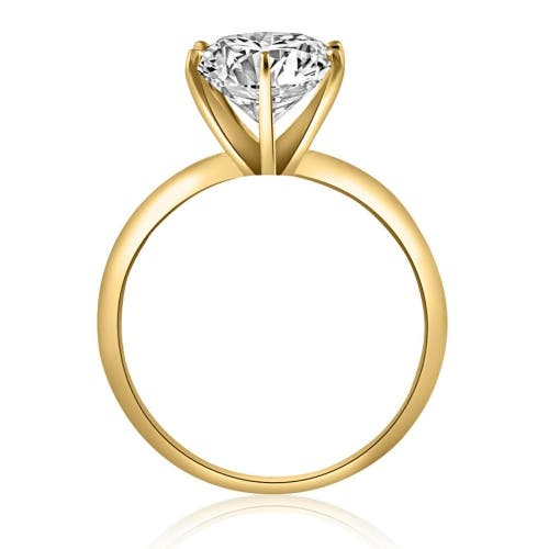 Bliss Diamond Certified 2ct Lab Grown Diamond Solitaire Engagement Ring 14k Gold E/vvs2 In 14k Yellow Gold