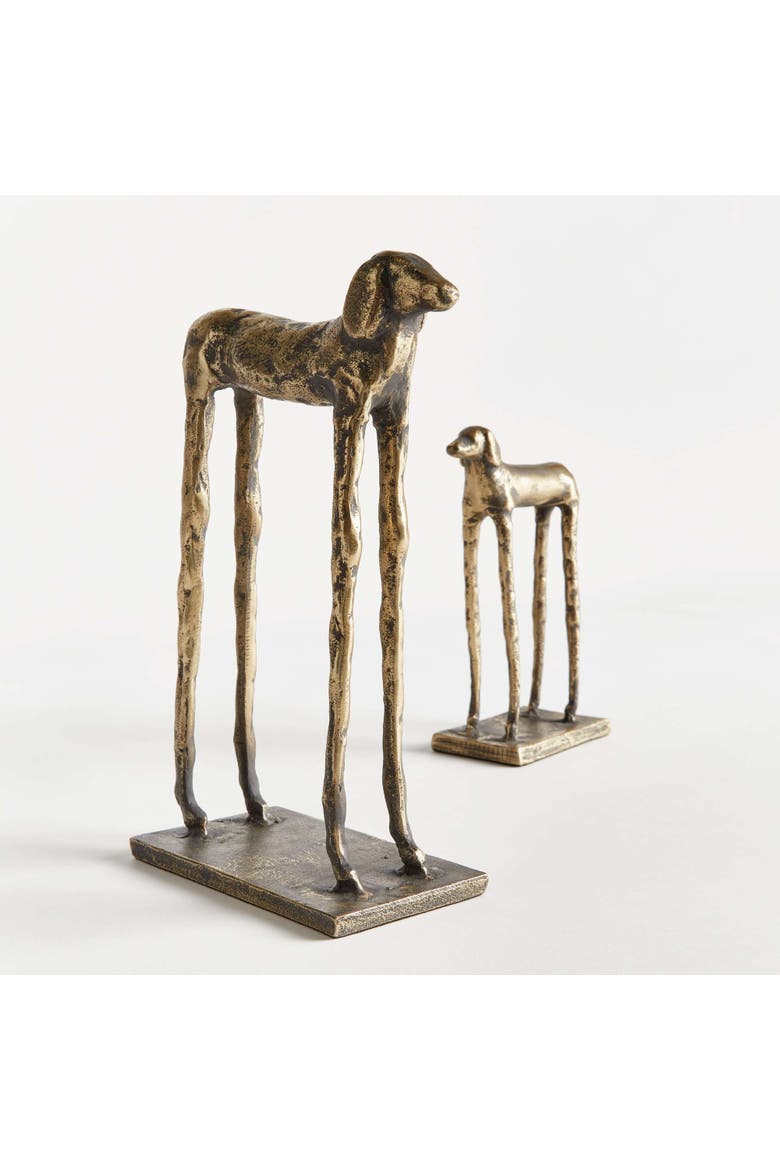 Two Hounds Set Of 2, Alternate, color, Gold