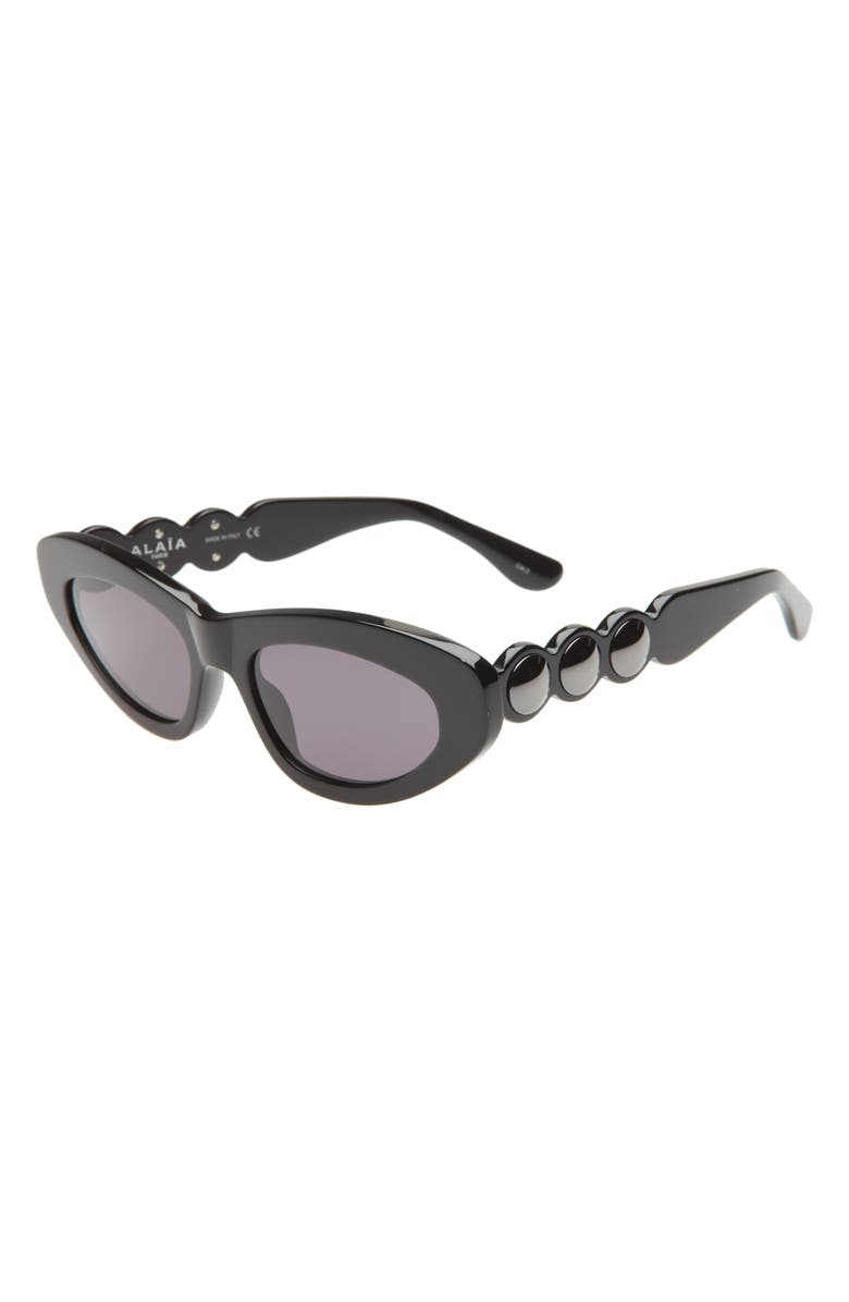 Alaïa 51mm Retro Cat Eye Sunglasses, Alternate, color,