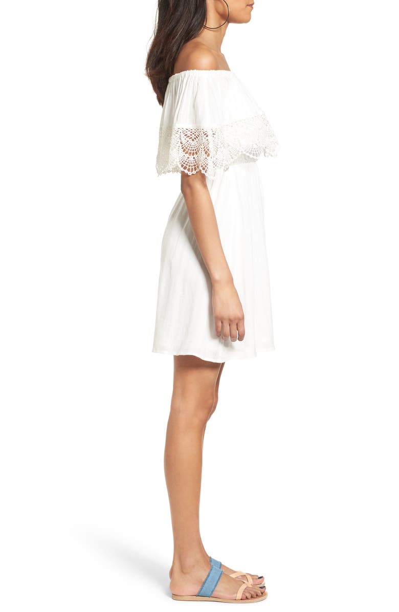 All in Favor Off the Shoulder Dress, Alternate, color, 