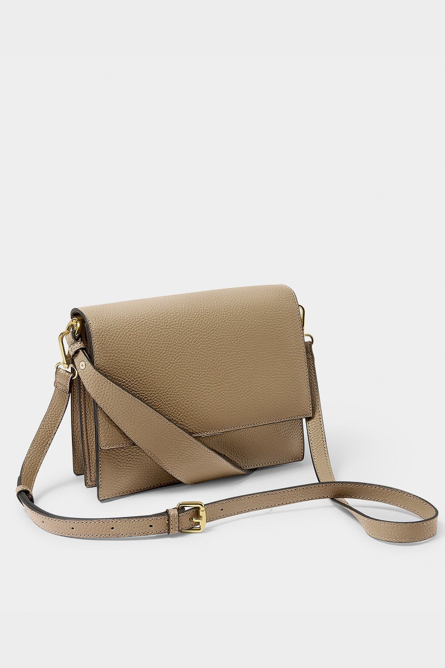 Katie Loxton Orla Divided Crossbody Bag, Main, color, Taupe