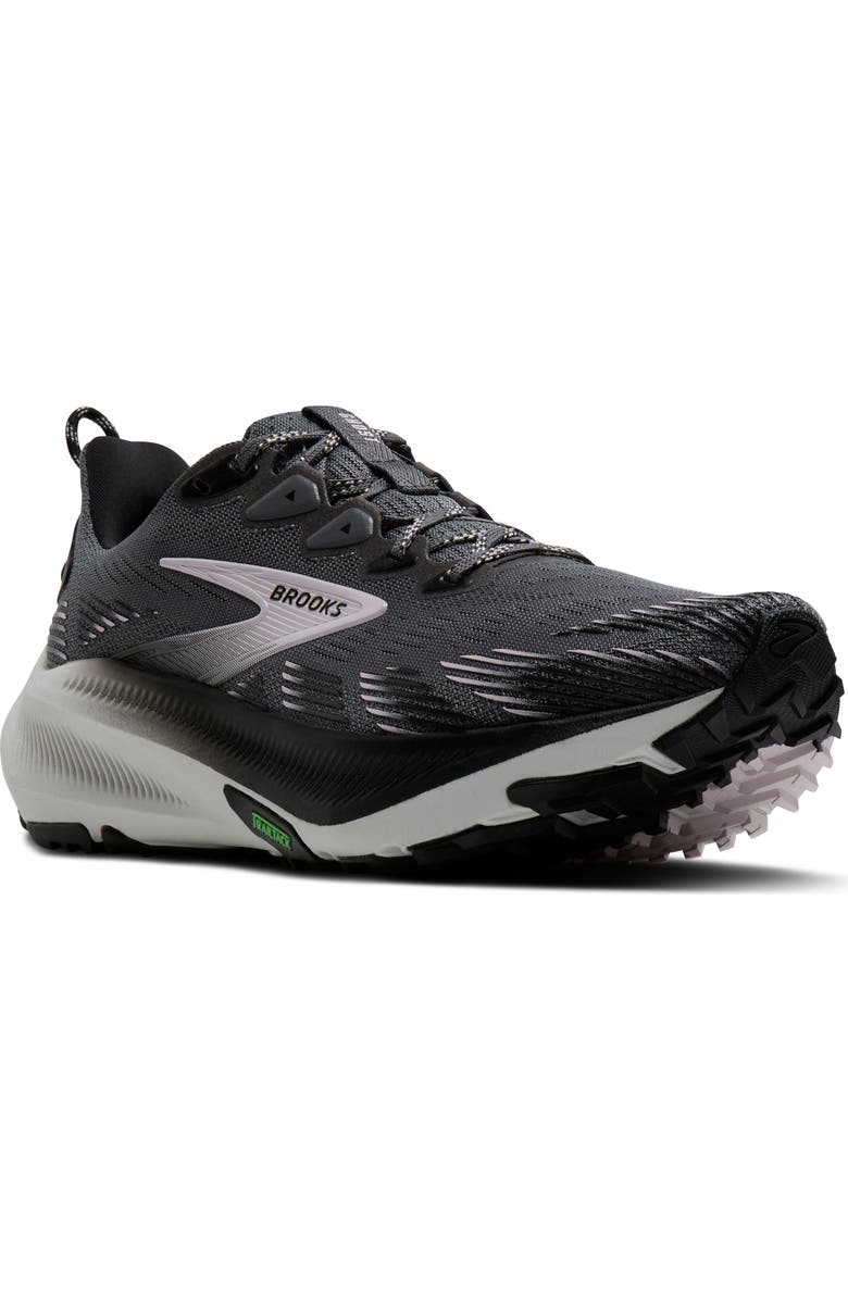 Brooks Ghost Trail Running Shoe, Main, color, Poppy Seed/ Black/ Pink
