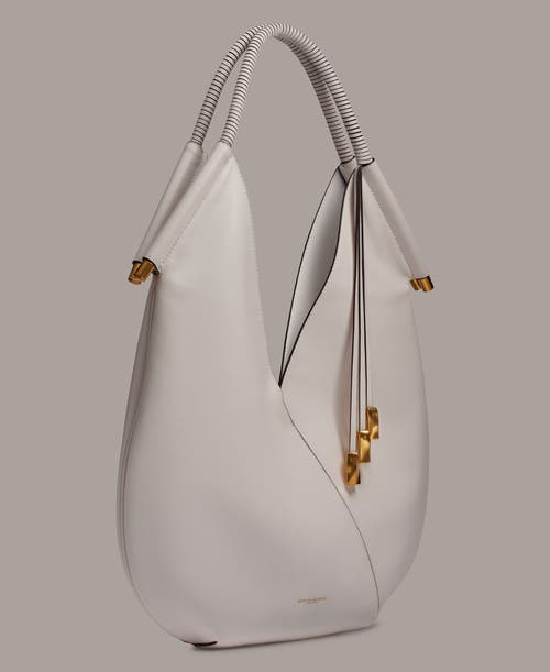 Shop Donna Karan New York Baldwin Large Shoulder Bag In Brilliant White