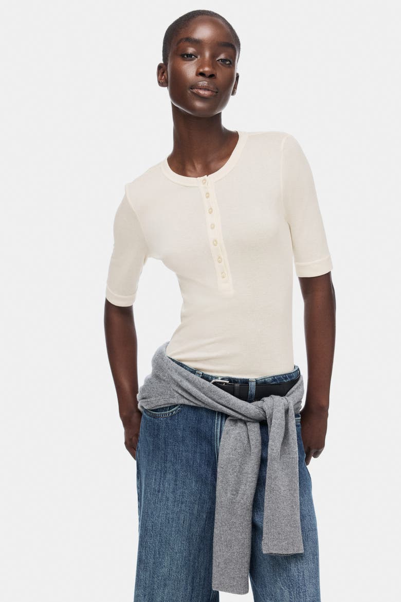 Pima Cotton Top, Alternate, color, Light beige