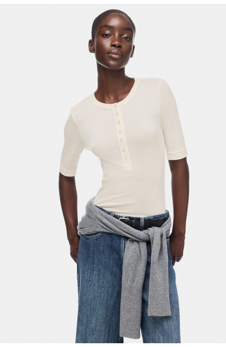 H&M Pima Cotton Top, Alternate, color, Light Beige