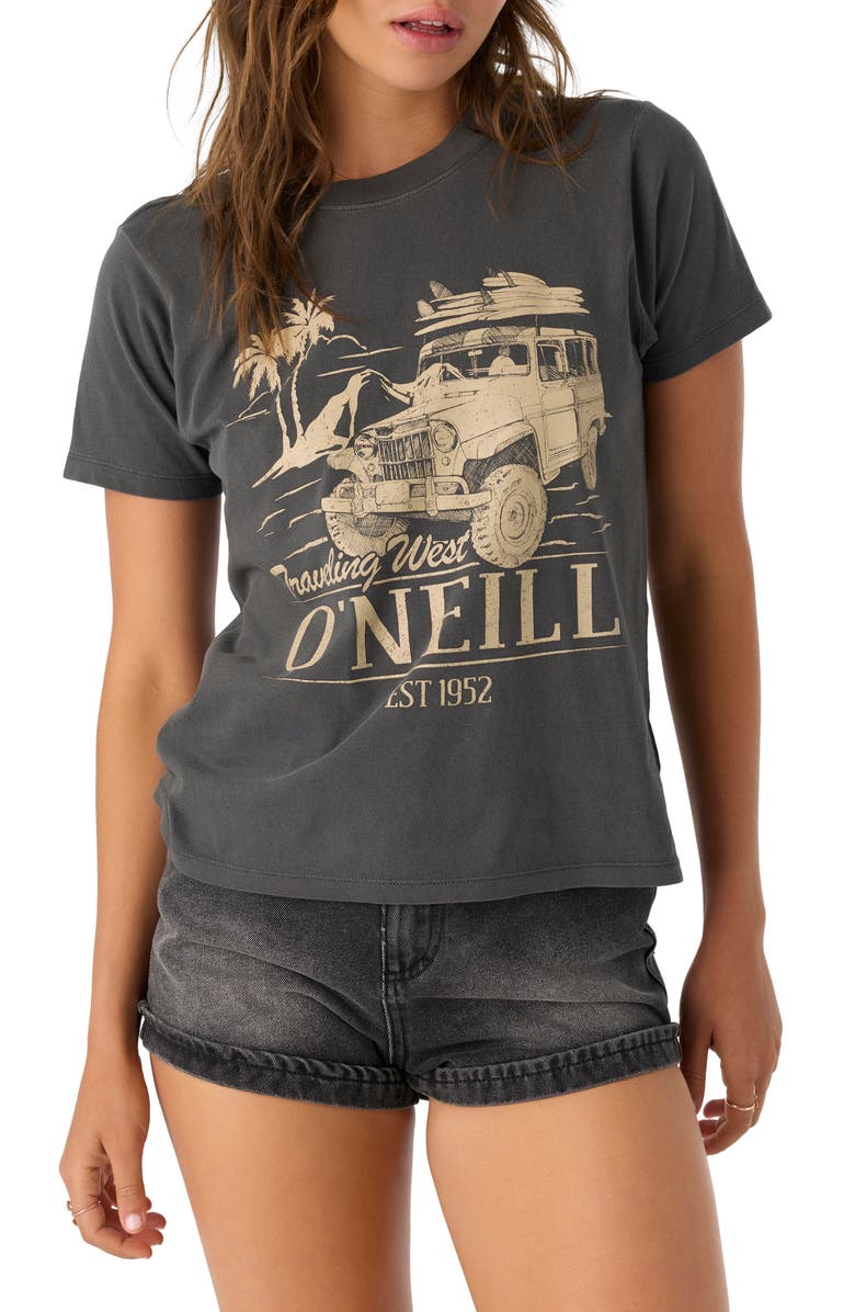 O'Neill Traveling West Cotton Graphic T-Shirt, Main, color,