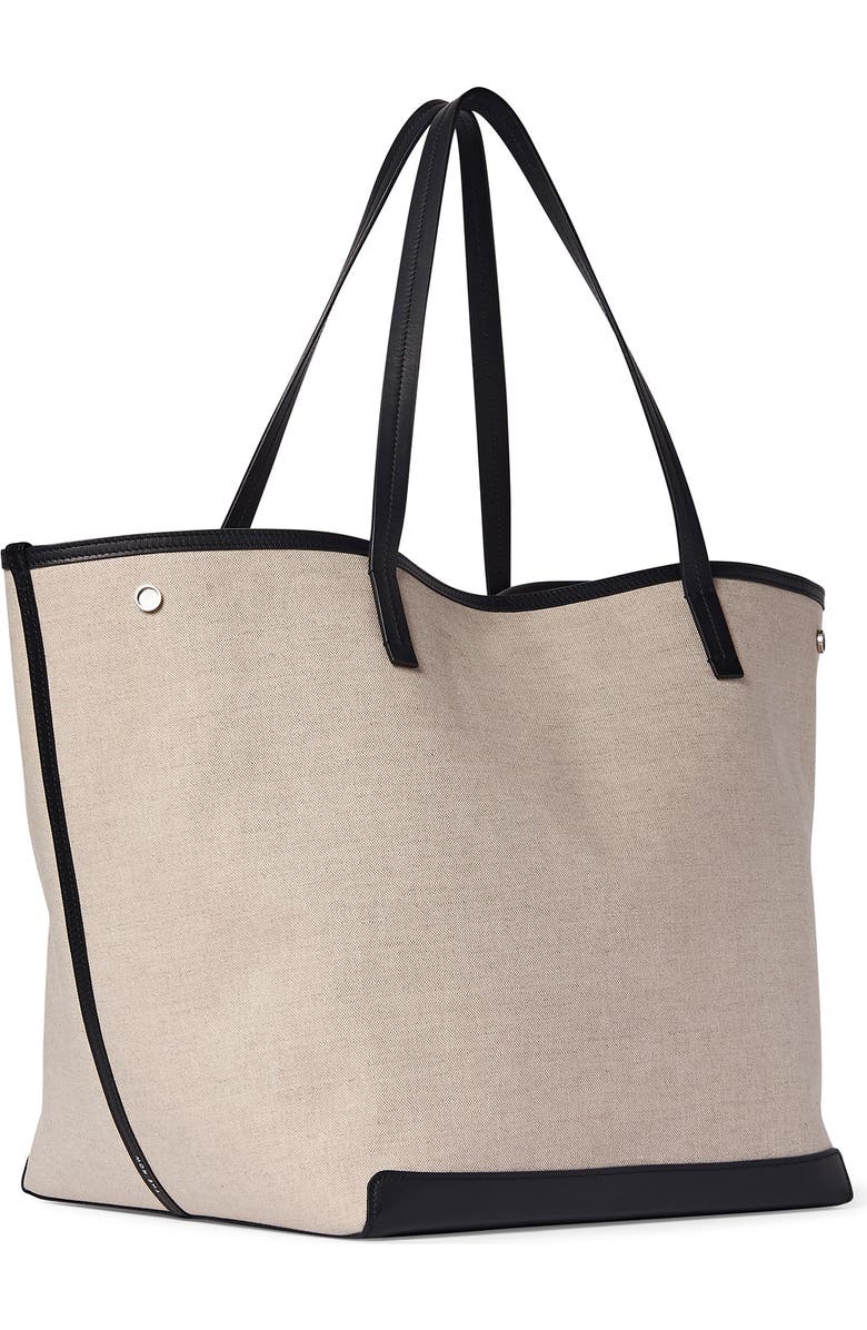 The Row Extra Large Park Linen & Leather Tote, Alternate, color,