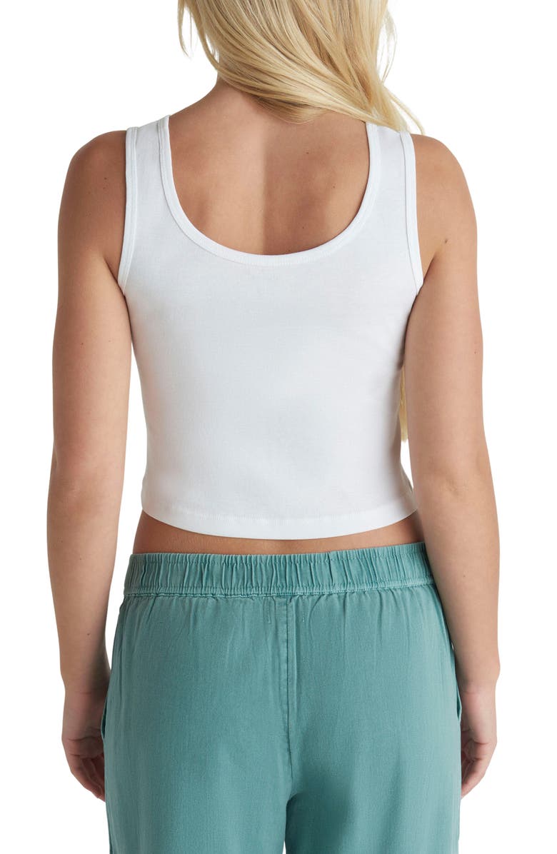 Hurley Championship Scoop Crop Tank, Alternate, color, White