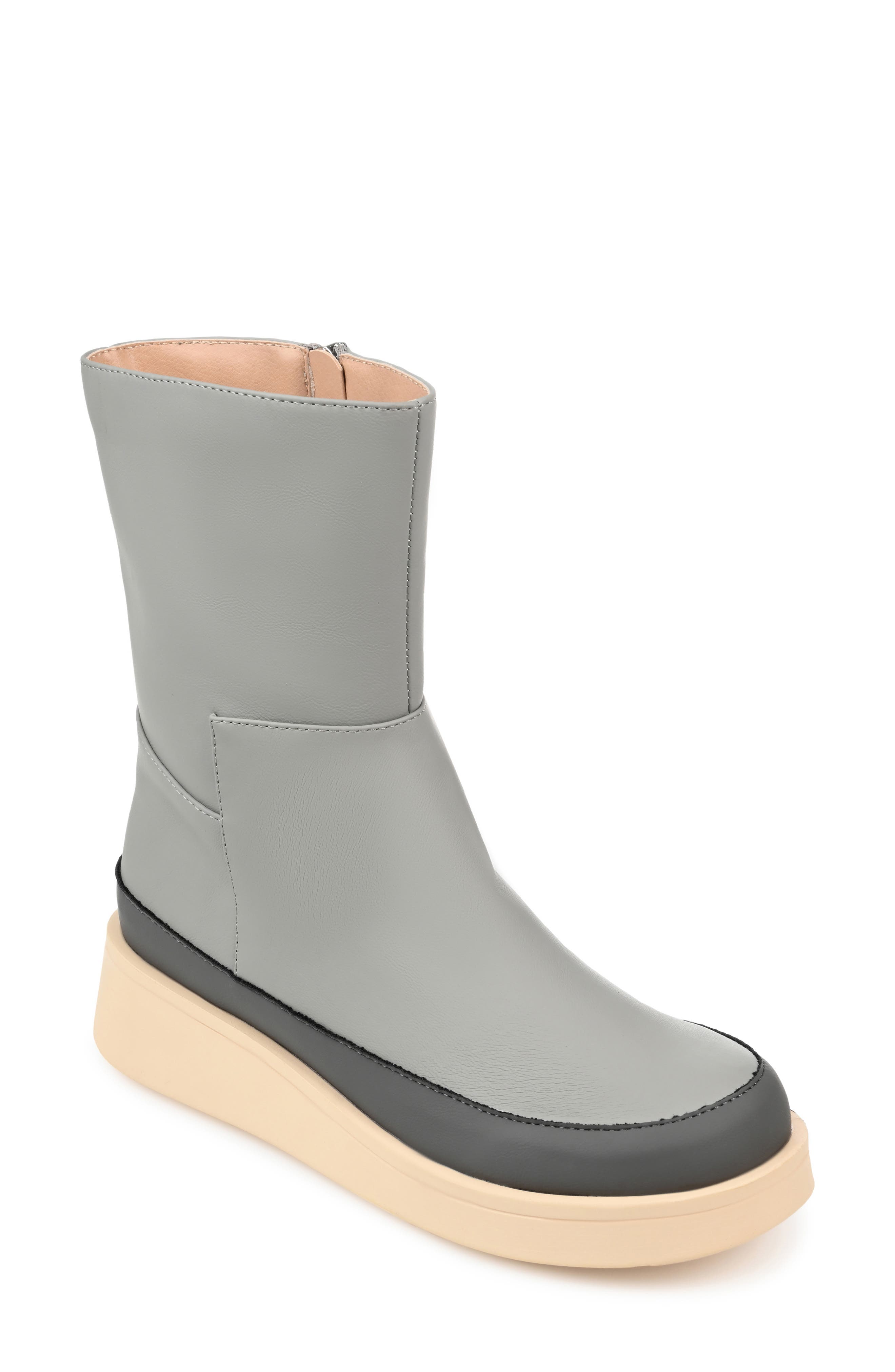 Journee Collection Cristen Bootie, Main, color, Grey