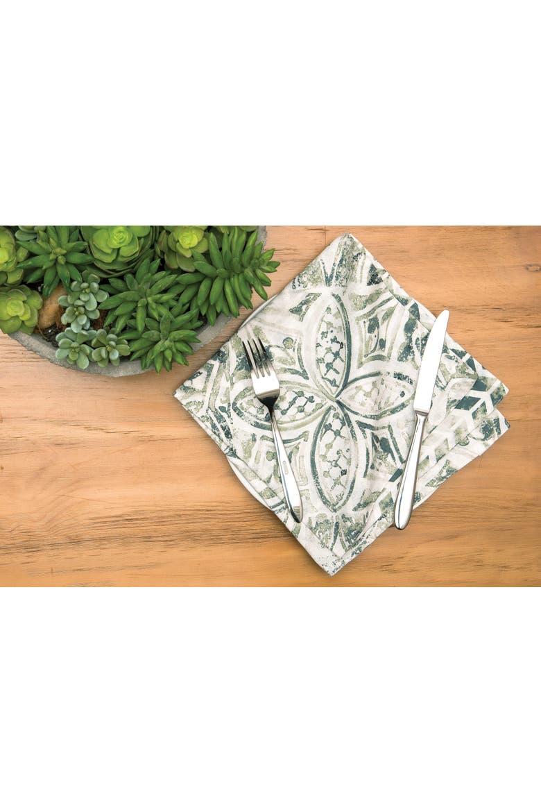 Irina Napkin Set of 6 Decor, Alternate, color, Green
