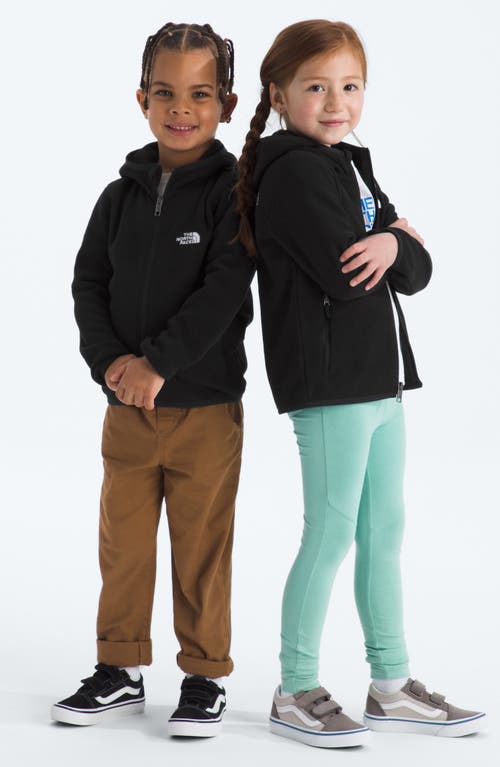 The North Face Kids' Glacier Polar Fleece Zip-up Hoodie In Black