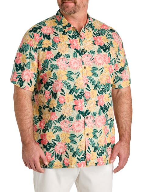 Big & Tall Floral Sport Shirt V2
